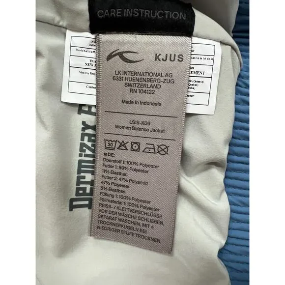 KJUS Women's Balance Ski Jacket LS15-K06 Size 38 Nwt - Picture 6 of 16